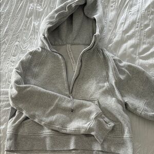 lululemon womens cropped grey scuba